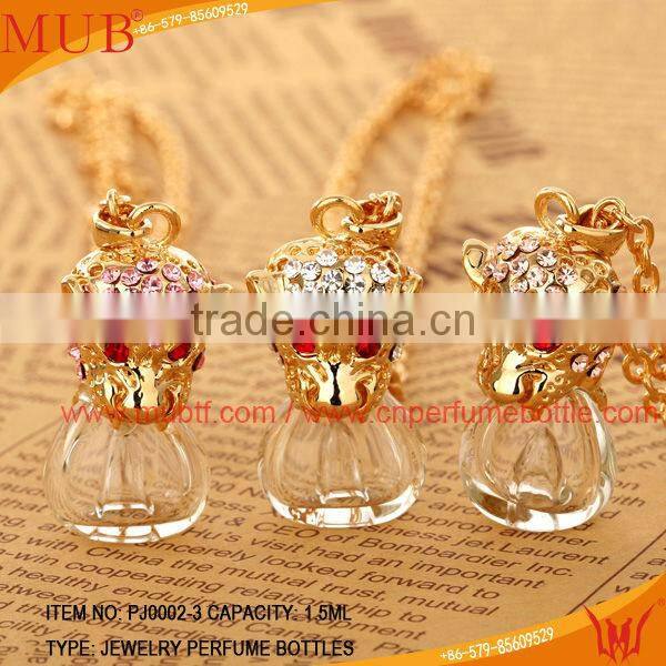 Leopard shaped Perfume bottle jewelry Necklace for women wholesale
