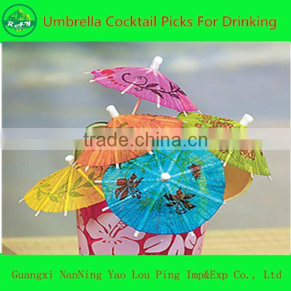 Party Cocktail Paper Pinwheels Picks