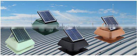 12 inch Solar Powered Air Extractor Roof Fan with Fixed Panel
