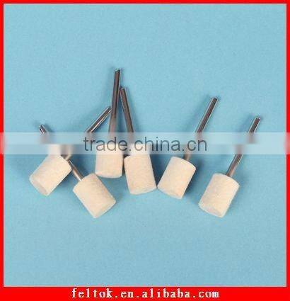100% wool felt mounted point Polishing bob