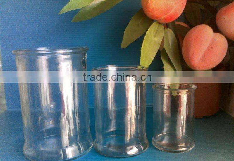 tall pillar glass candle holder ( HLTH1179 )