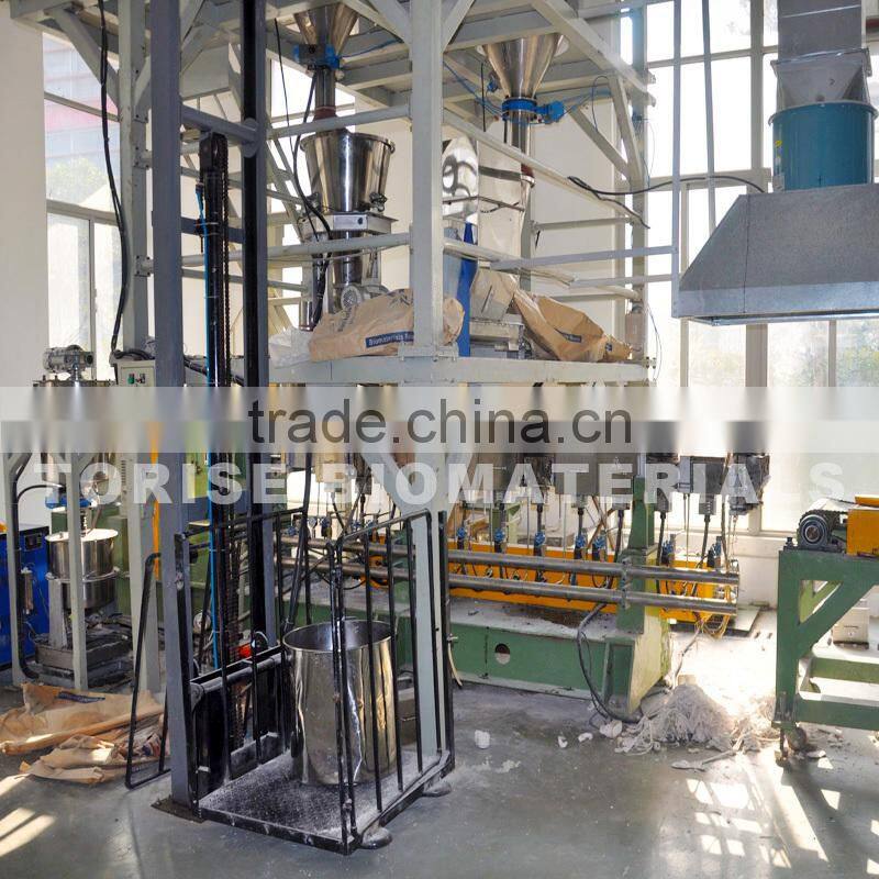 poly modified resin compostable PBAT and cornstarch resin