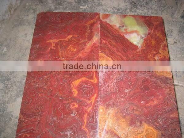 Bottom Price Multi Red Onyx Tiles