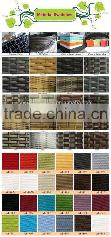 CF1203 Outdoor synthetic rattan furniture elegant coffee table and chairs sets