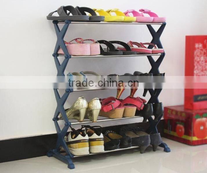 Multi-function Three Tier Stainless Steel Shoe Storage Rack