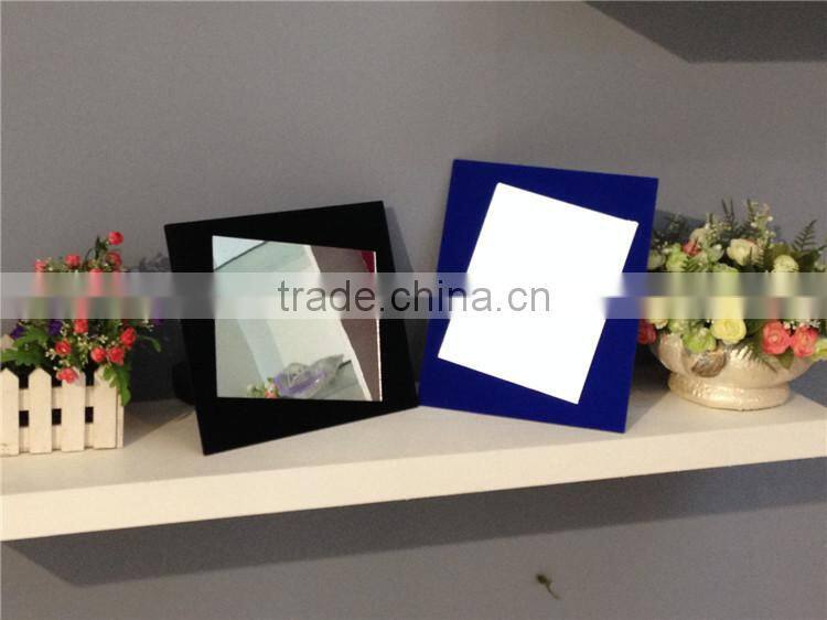 Cosmetic Mirror Desktop Flocked Fabric Make up Mirror