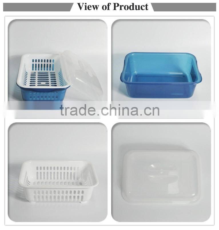 Wholesale foldable plastic fancy basket with lid for beautiful life