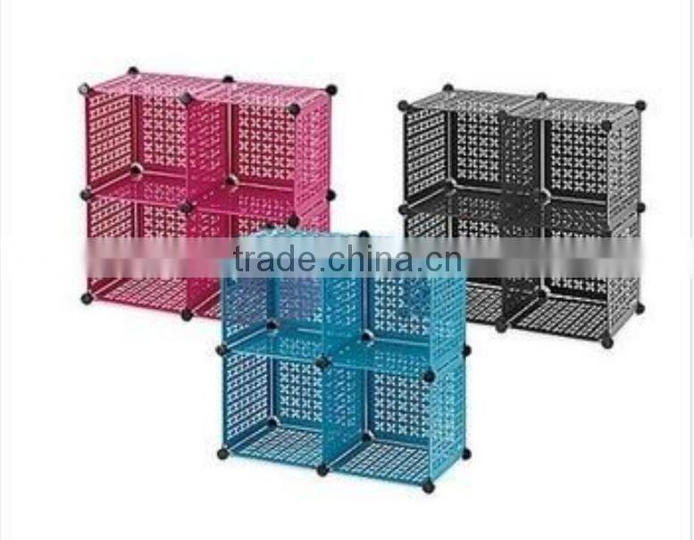 Store More Colorful Plastic Cube 4 Grid Organizer