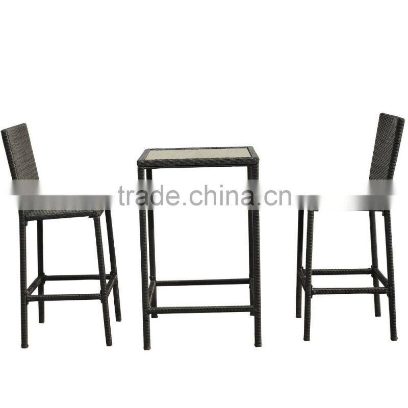 2017 Sigma trade assurance used commercial plastic rattan woven outdoor bar furniture