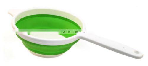 Wholesale Stock Small Order Plastic Handle Folding Flexible Water Ladle