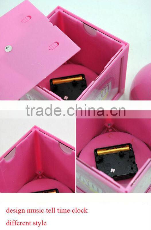 Supply creative fashion multifunction cube photo frame & alarm clock