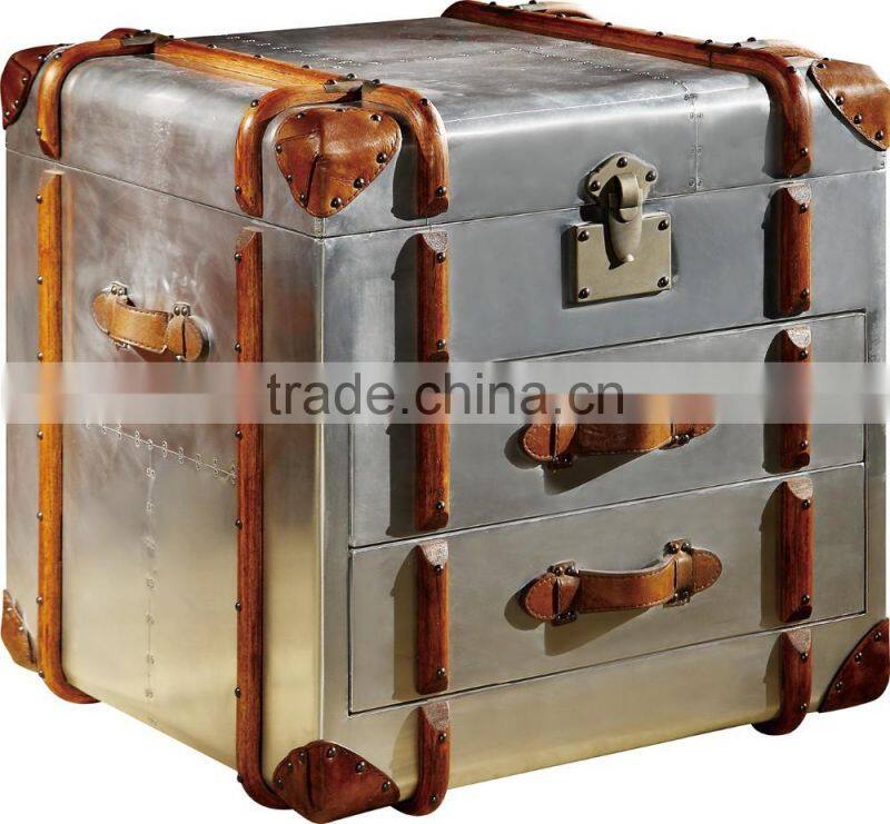 high quality retro ,vintage leather trunk furniture T912#