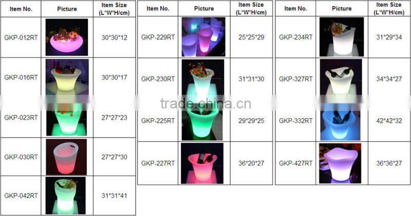 Waterproof Beer Holder 16 Color Lighted Plastic Bar Beer Holder