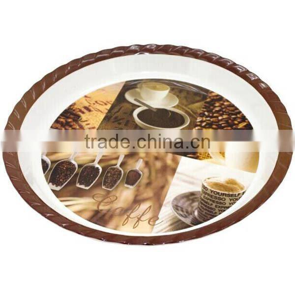 round cheap plastic food drinking serving trays