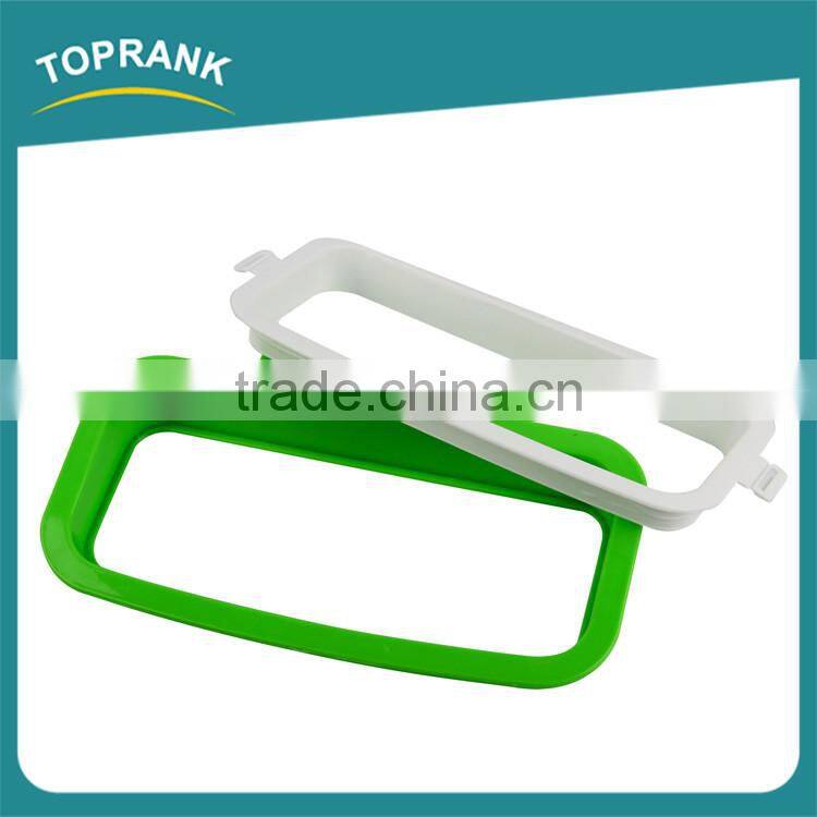 Kitchen trash rubbish bag rack ABS portable hanging garbage bag holder