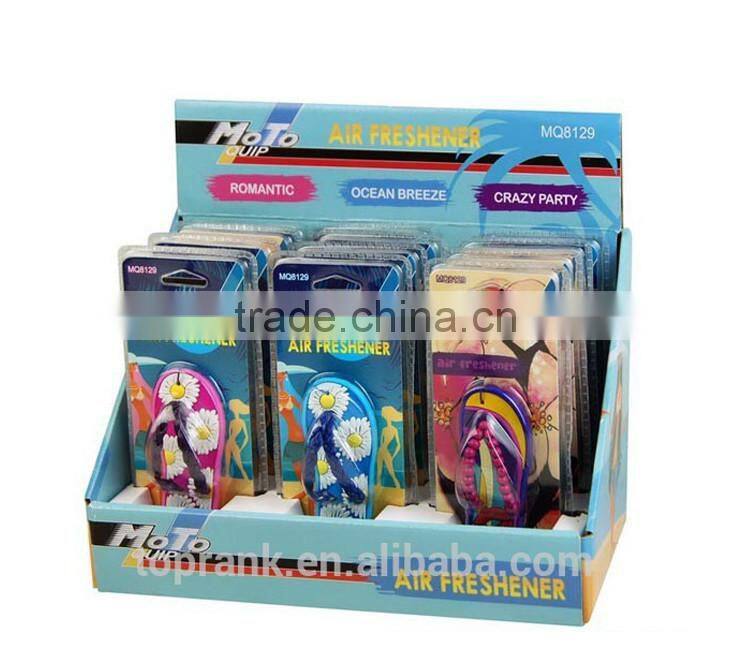 TOPRANK AUTO GEL AIR FRESHENER BEACH SLIPPER DESIGN HANGING CAR AIR FRESHENER