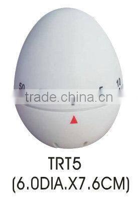 Plastic egg shape sound kitchen timer/mechanical countdown timer