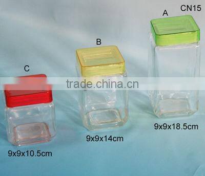 Wholesale Simple Mason Canning Recycled Bale Square Glass Jars