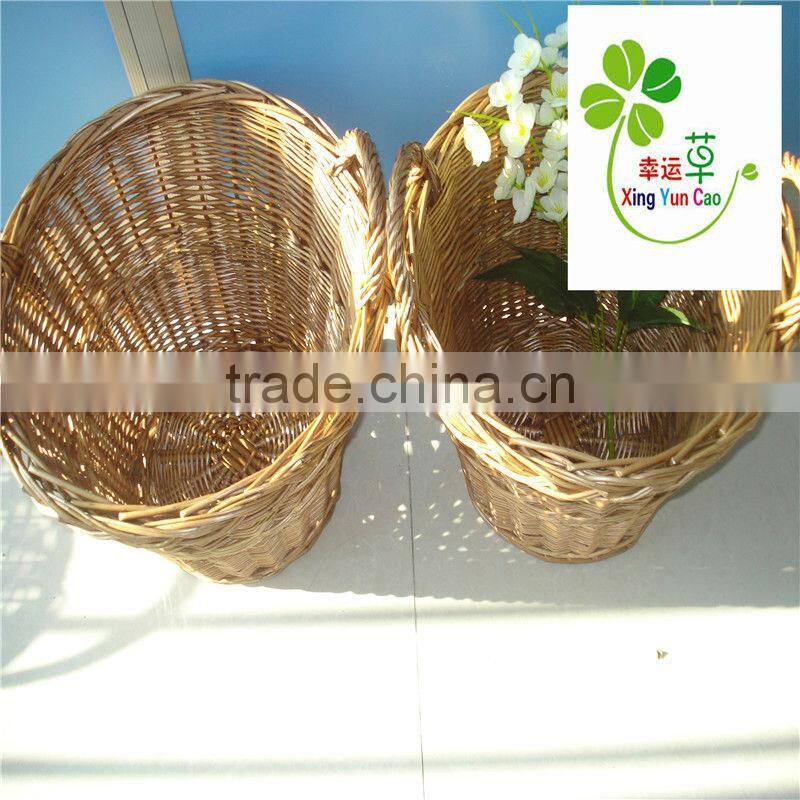 wholesale large wicker storage laundry basket factory direct supply