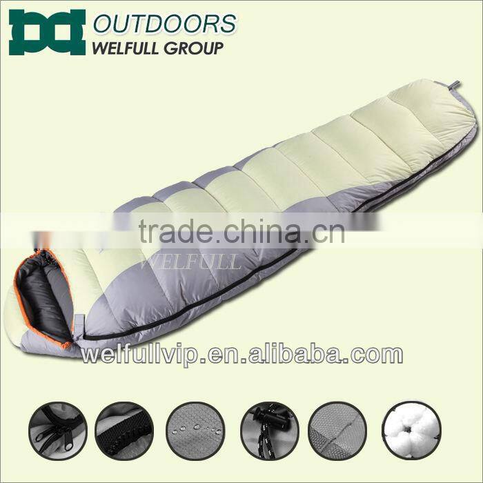 Outdoor goose down filling sleeping bags manufacturer