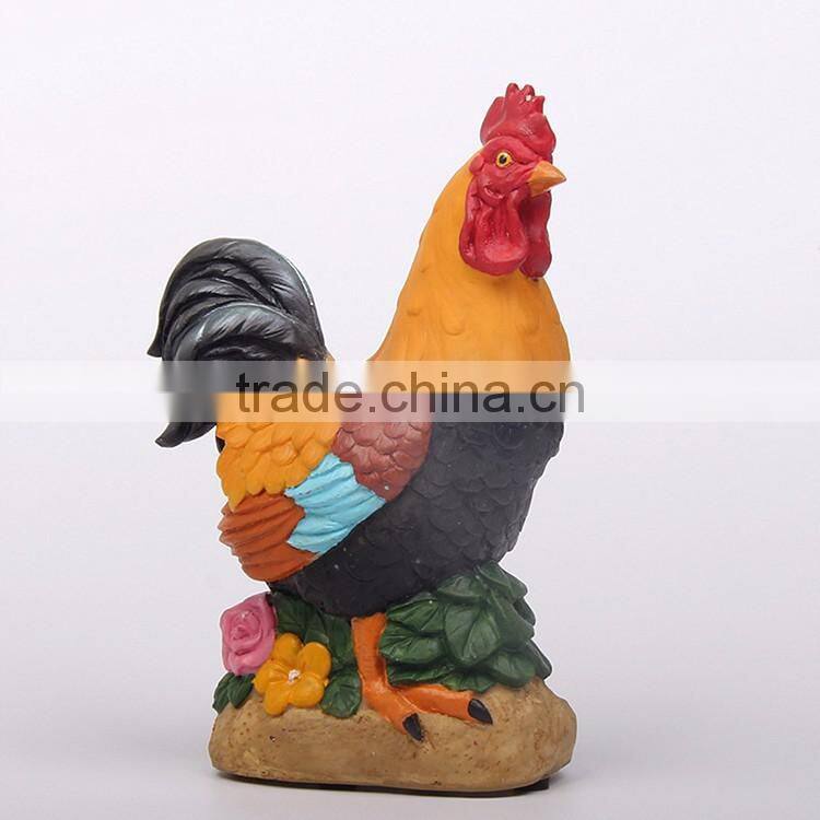 Yard art custom garden sculptures animal rooster statue