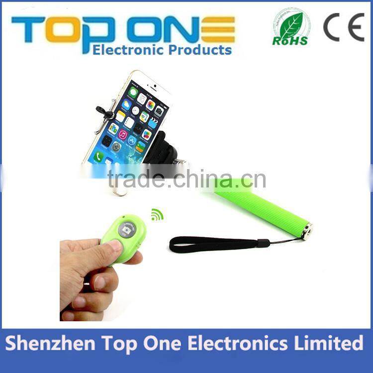Universal wireless selfie stick with bluetooth for iPhone and Samsung etc