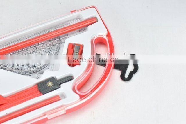 9PC STATIONERY SET in Portable Transparent Plastic Box STATIONERY