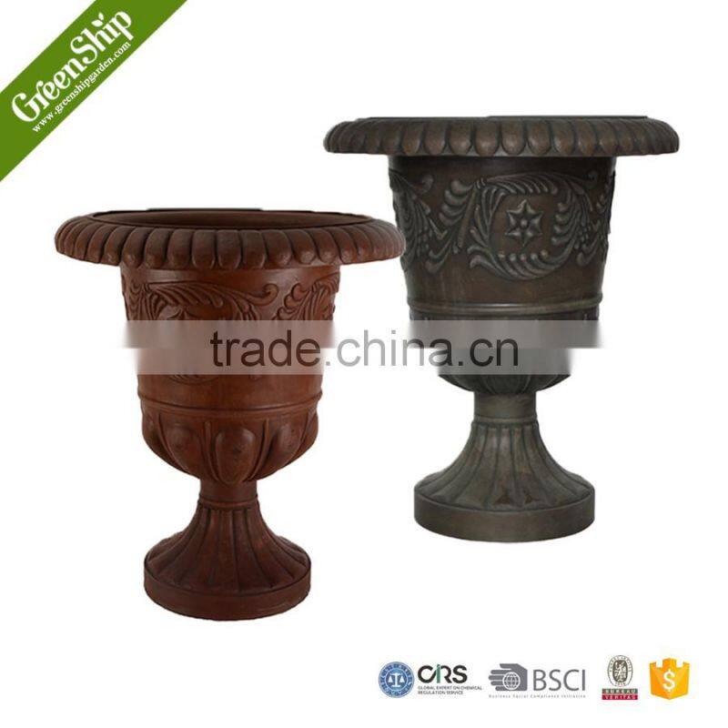 Unique flower pots two parts assembly garden decoration