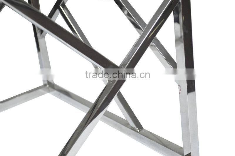 Custom-made simple design metal frame coffee table