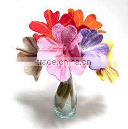 2017 alibaba express wholesale high quality new products hot sale felt artificial flower bouquet home decoration made in china