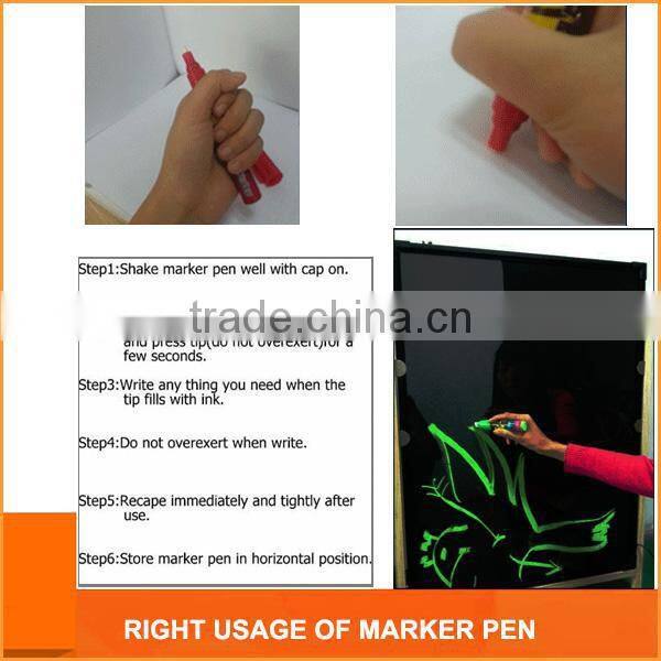 Acrylic LED light display advertising board / color changing LED magic writing board