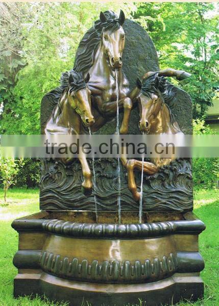 home decor metal craft bronze horse head for wall decoration