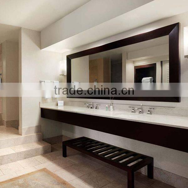 Newstar Landscape White Bathroom Marble Counter Top Vanity With Tops