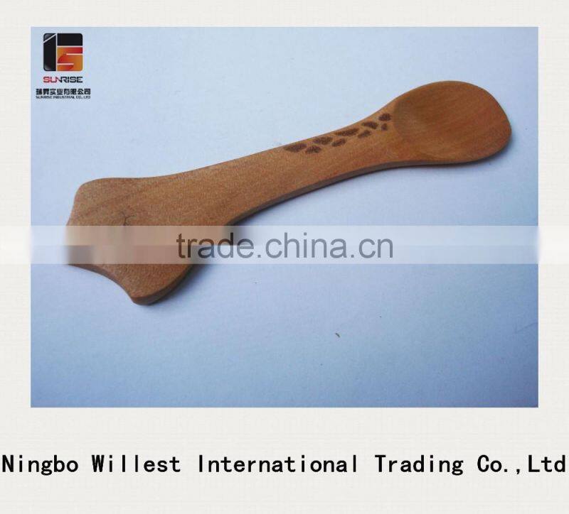Profesional manufacture wooden mini spoon, salt or spice kitchen spoons