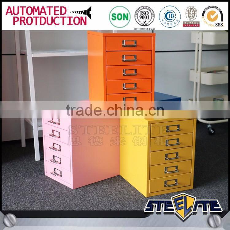 Steelite company steel 5 drawer cabinet on the table
