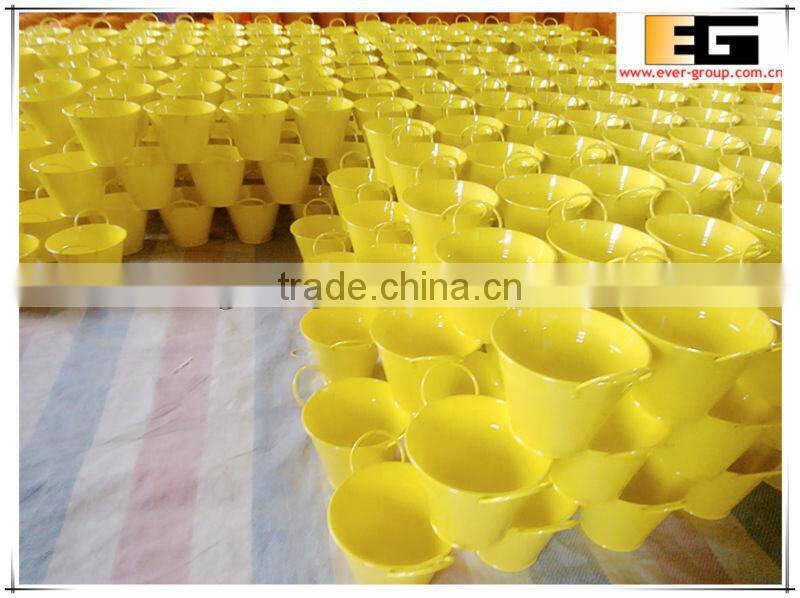 MultiColor Home Decoration Metal Bucket Garden Planters Flower Pot