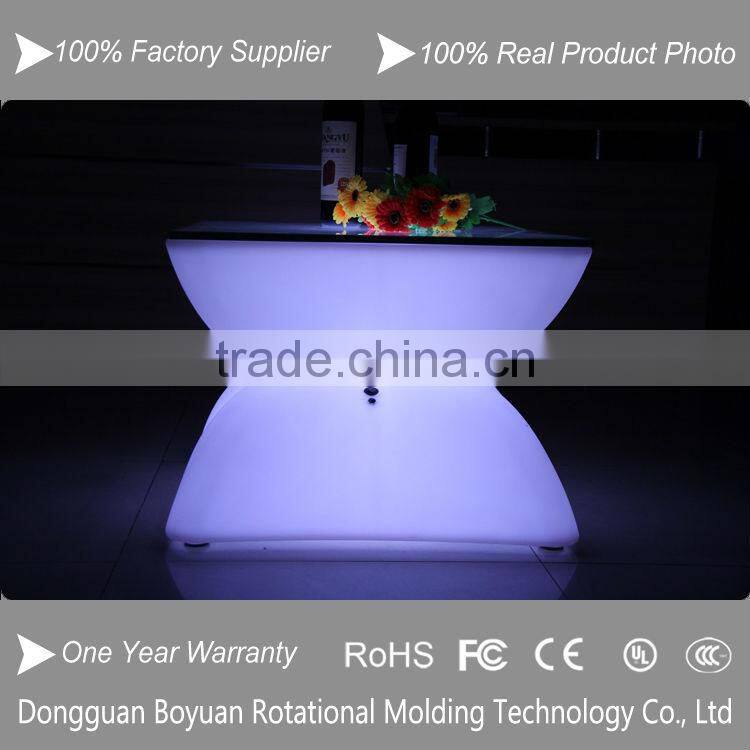 Modern Illuminated Color Light Plastic LED Furniture Bar