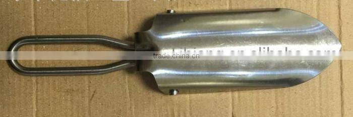 Hot folding stainless steel mini shovel for fishing necessity