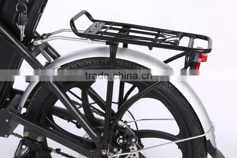New design 20 inch folding electric bike one-piece wheel electric bike