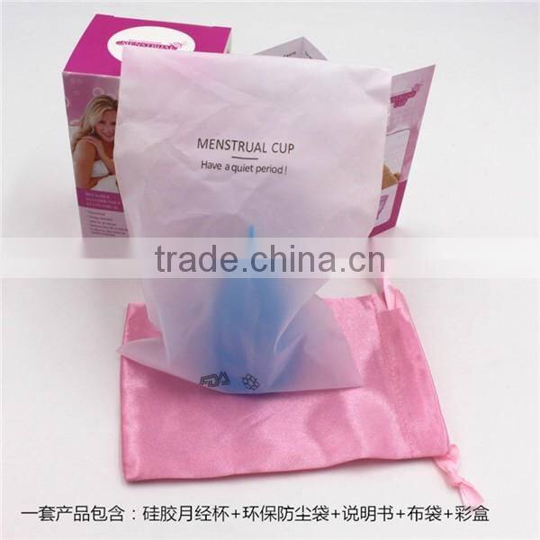 Ce And Fda Reusable Feminine Cup Lady Cup Medical Women Silicone Ladies Menstrual Cup