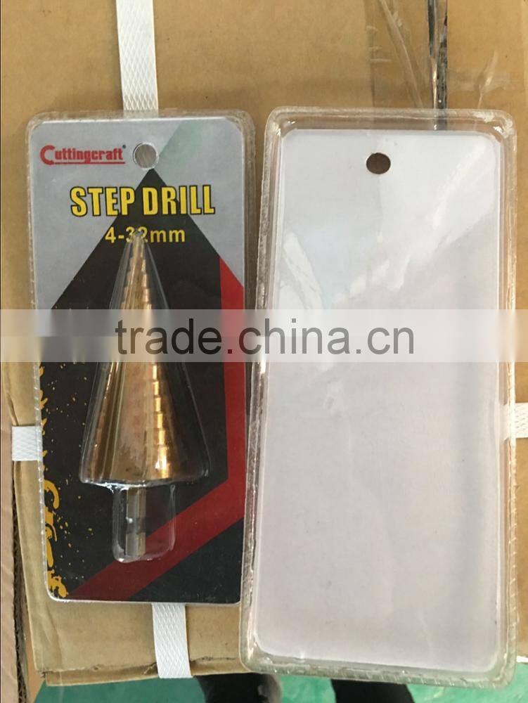 4-32mm Hex Shank TiN HSS Step Drill Bit