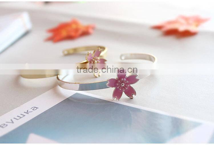 cherry blossom cuff bangle gold bangle flower cuff bangle