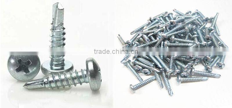 Nickel plated pan head self drilling screw factory price