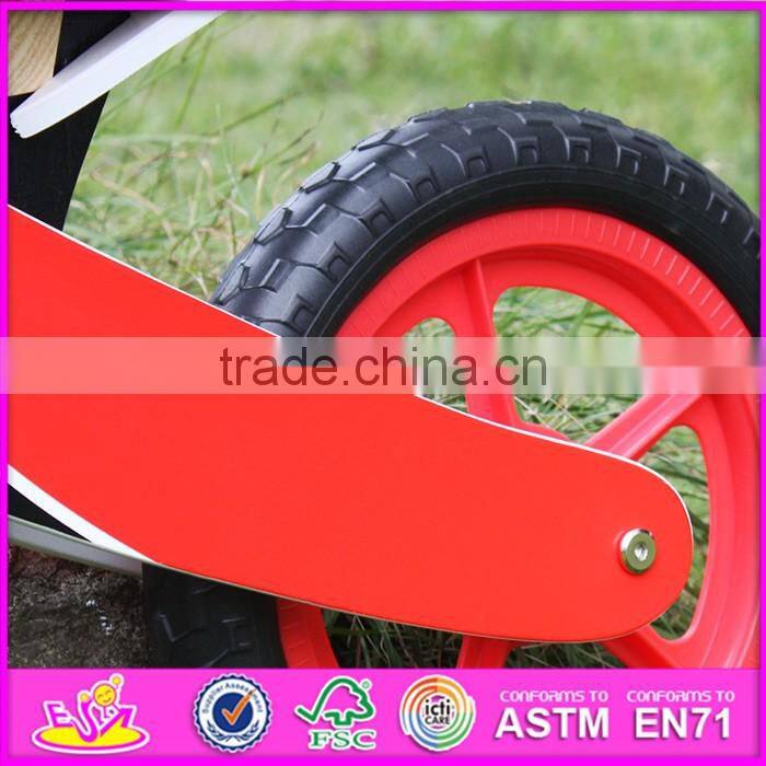 2016 new design preschool wooden balance bikes for toddlers W16C131