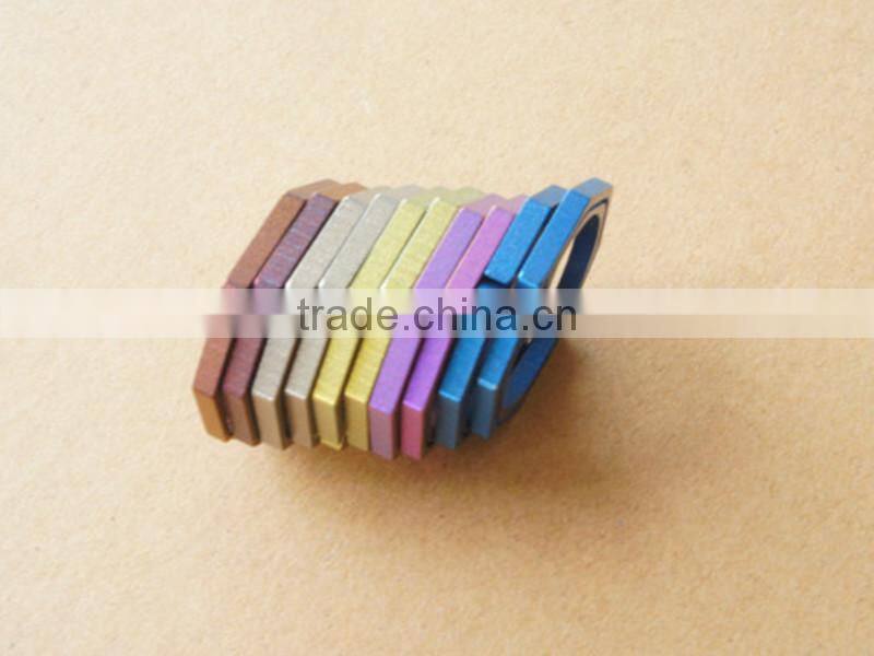 TK-2308 20MM TC4 Octagonal Titanium Keychain