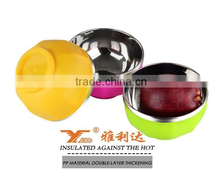 Hot selling stainless steel mixing bowl set / salad bowl set / metal fruit bowl