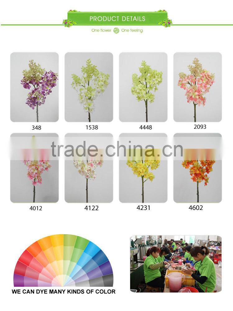 fabric wholesale silk cloth flower for home and wedding decoration artificial lilac flowers