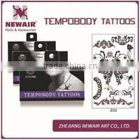 Fashion jewelry 2016 sex products flash temporary tattoo