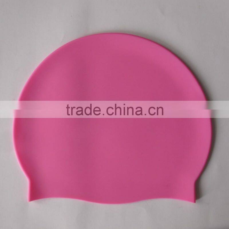 Bulk sale summer diving promotional swimming cap with many colors