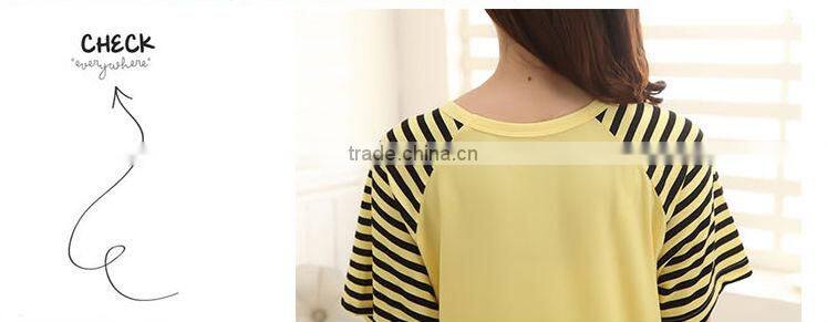 women cute cartoon printed cotton nightgown